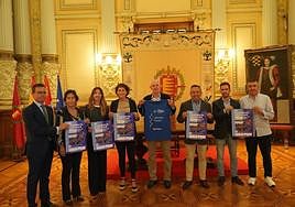 Presentación, este jueves, de la VI Caminata Popular a favor del Banco de Alimentos de Valladolid.