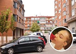 Calle Algeciras, donde ocurrió el suceso la noche del pasado miércoles; en el círculo, Wanda Elizabeth Rodríguez Vargas Gago .