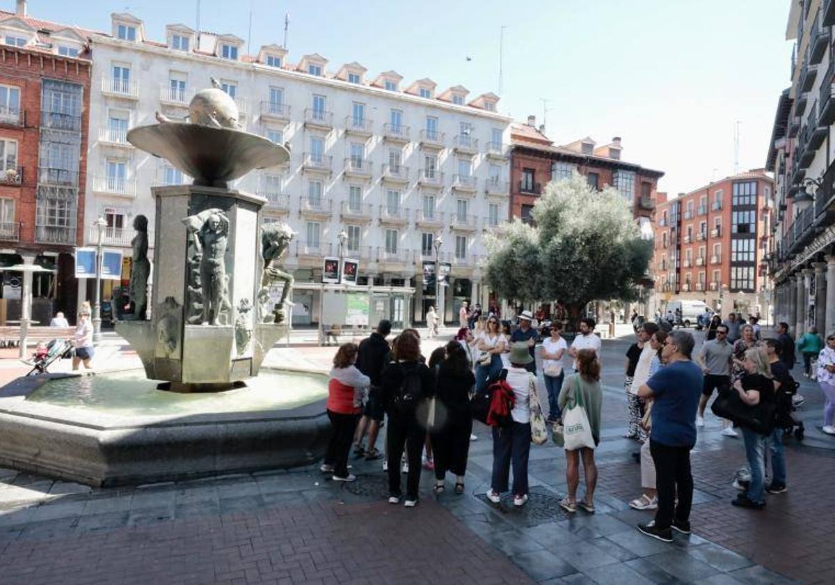 Turistas en Valladolid el pasado mes de agosto.