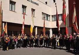 Homenaje en Guardo al peregrino