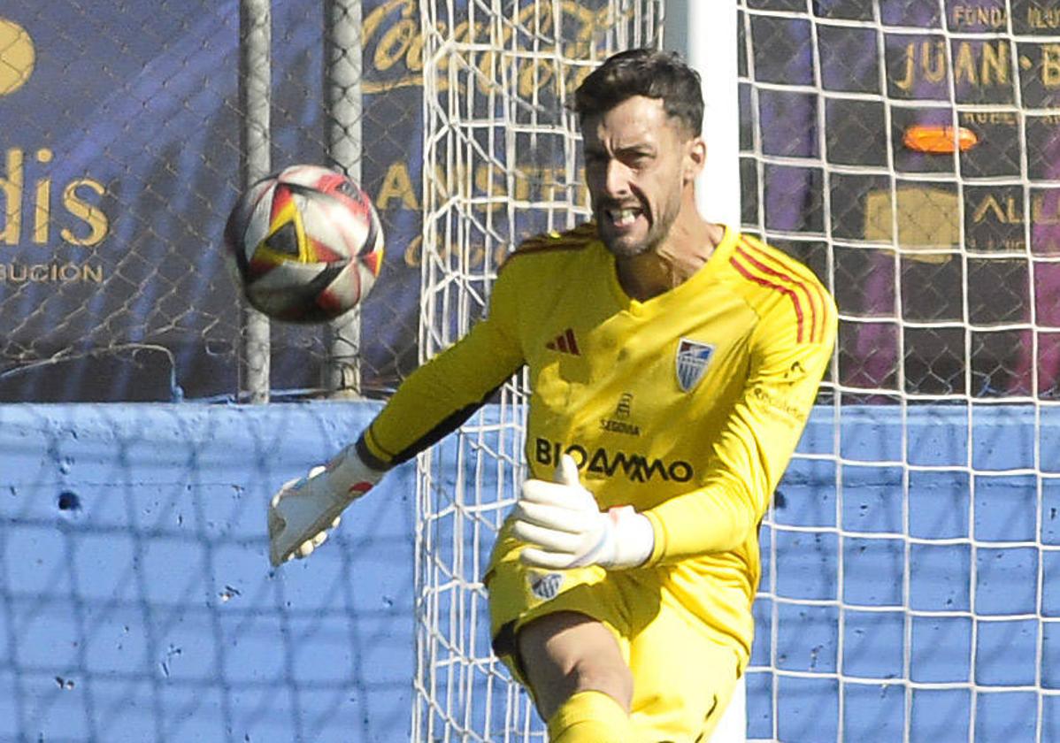 Pablo Carmona, durante el partido ante el Getafe B.