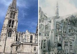 La Catedral de Burgos y la torre que corona Minas Tirith.