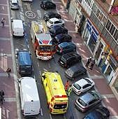 Susto en la calle Imperial por un conato de incendio en un piso