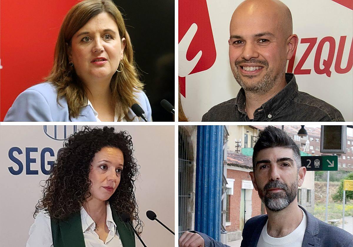 Arriba, Clara Martín y Ánge Galindo; abajo, Noemí Otero y Guillermo San Juan.