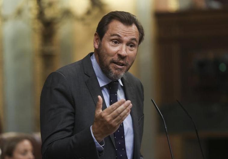 Óscar Puente durante su intervención en el Congreso.