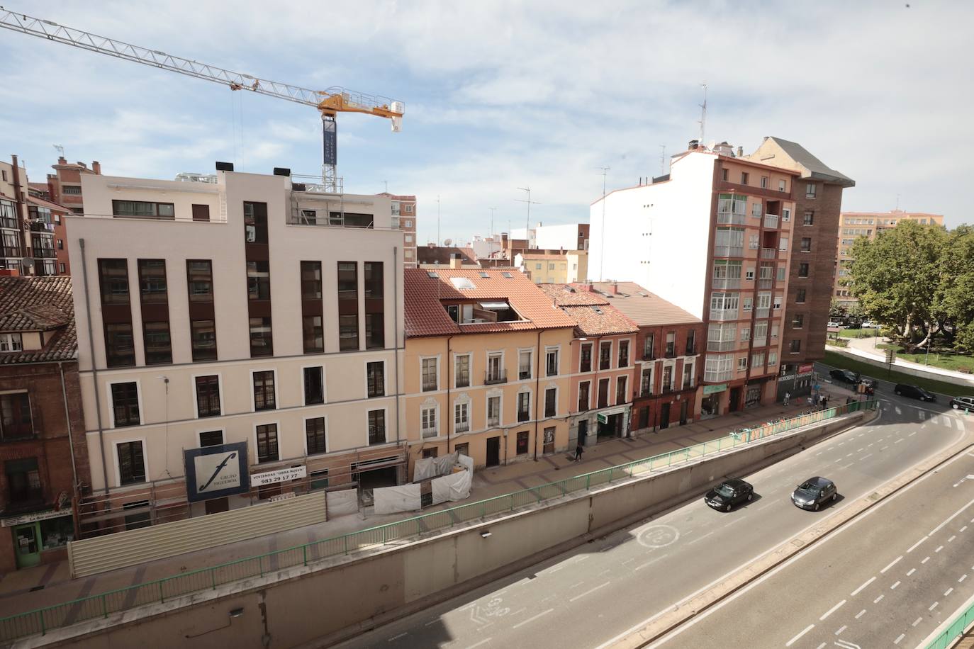 El nuevo edificio que se está construyendo en la plaza Circular