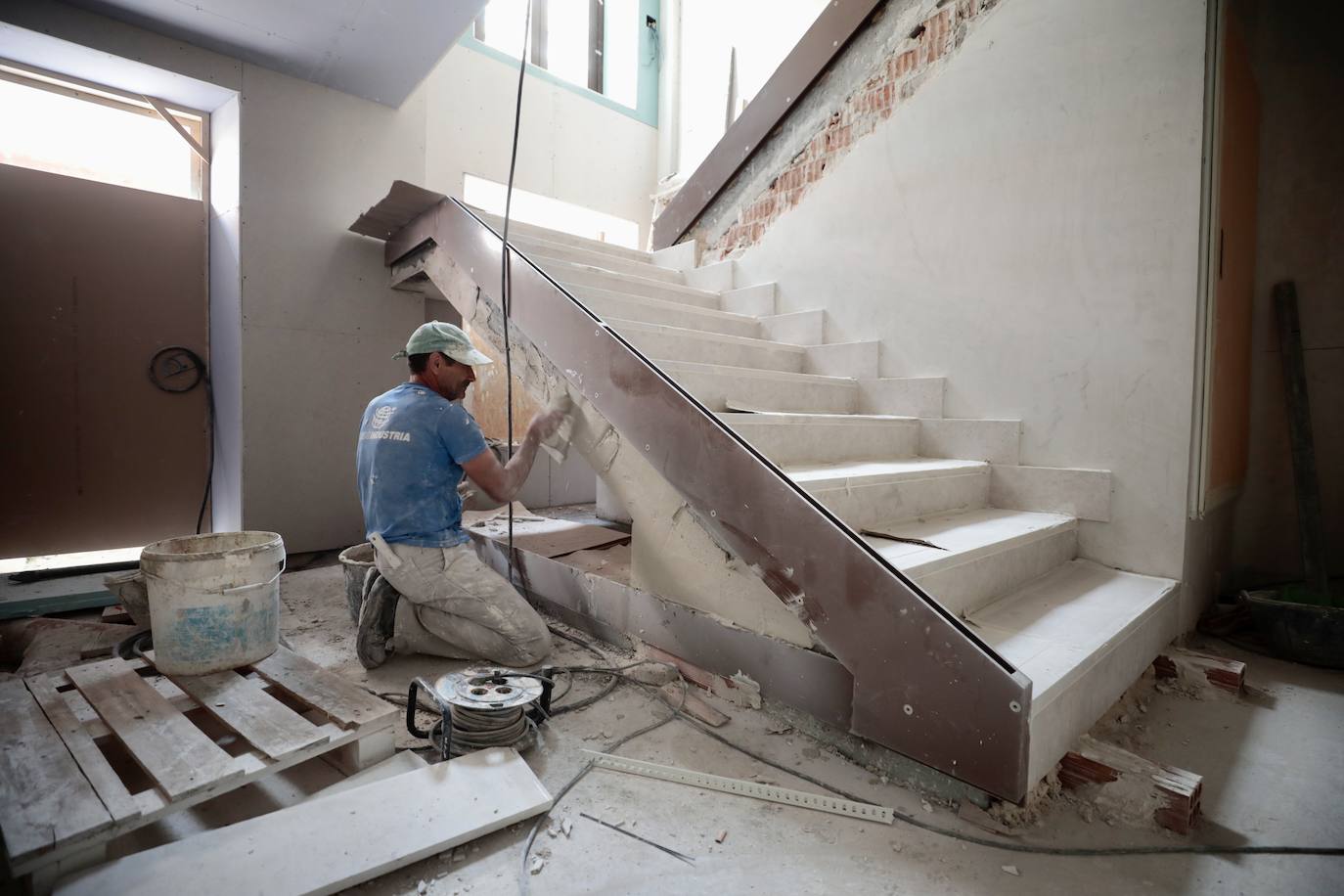 El nuevo edificio que se está construyendo en la plaza Circular