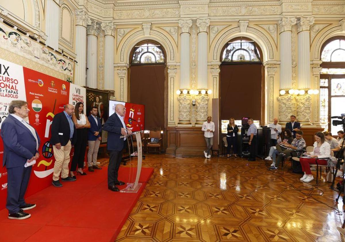 Presentación del Concurso Nacional de Pinchos y Tapas de Valladolid, este miércoles.