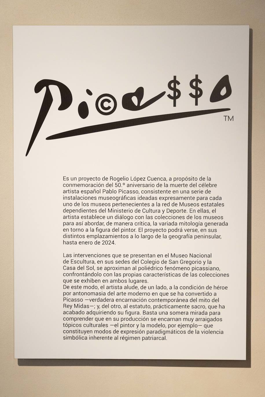 Rogelio López Cuenca muestra su visión de Picasso en el Museo Nacional de Escultura