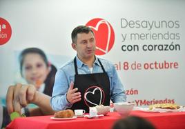 Victor Martín durante el evento realizado por la Cruz Roja.