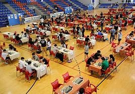Vista panorámica del polideportivo Pilar Fernández Valderrama.