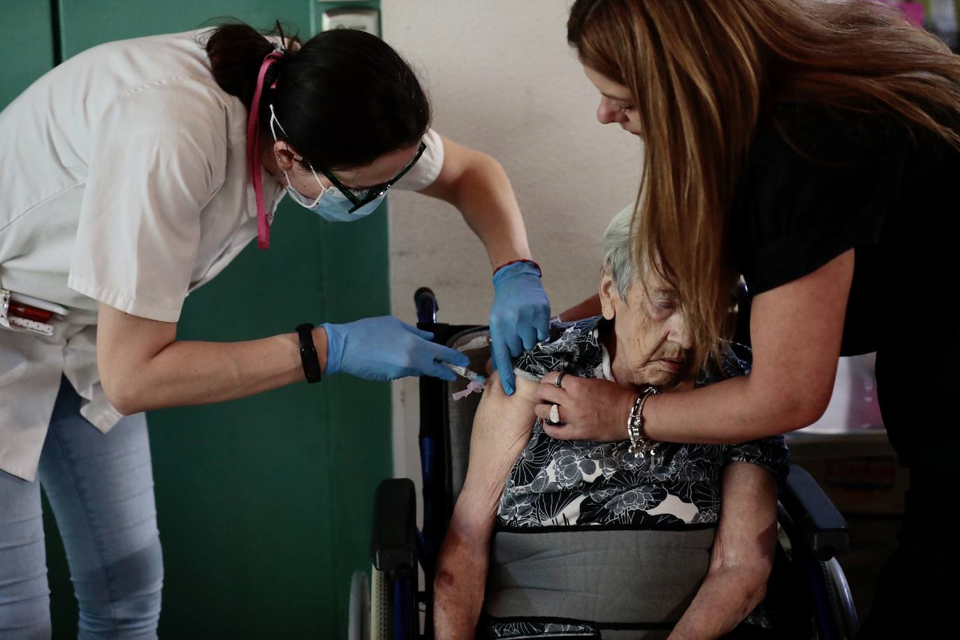 Así ha sido la vacunación de la Covid y la gripe en la residencia El Villar de Laguna de Duero