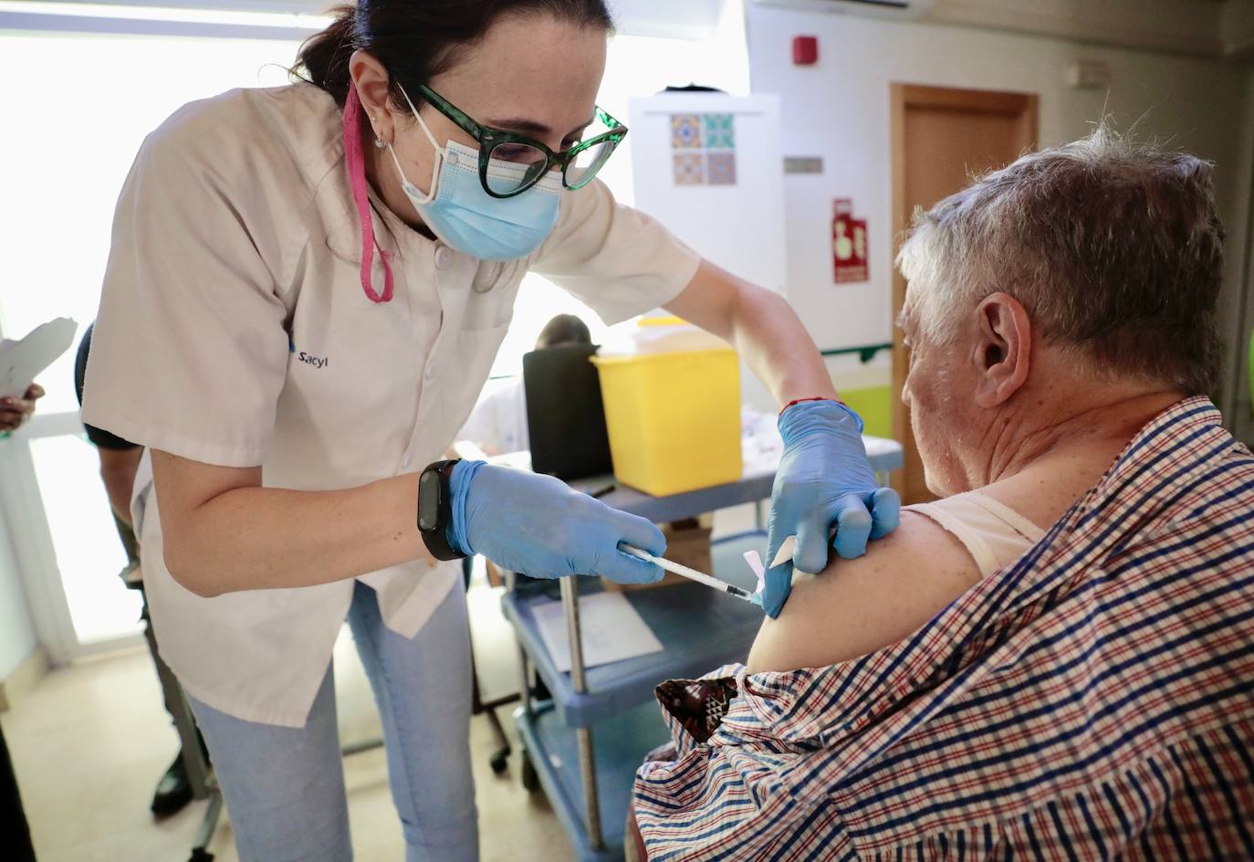 Así ha sido la vacunación de la Covid y la gripe en la residencia El Villar de Laguna de Duero