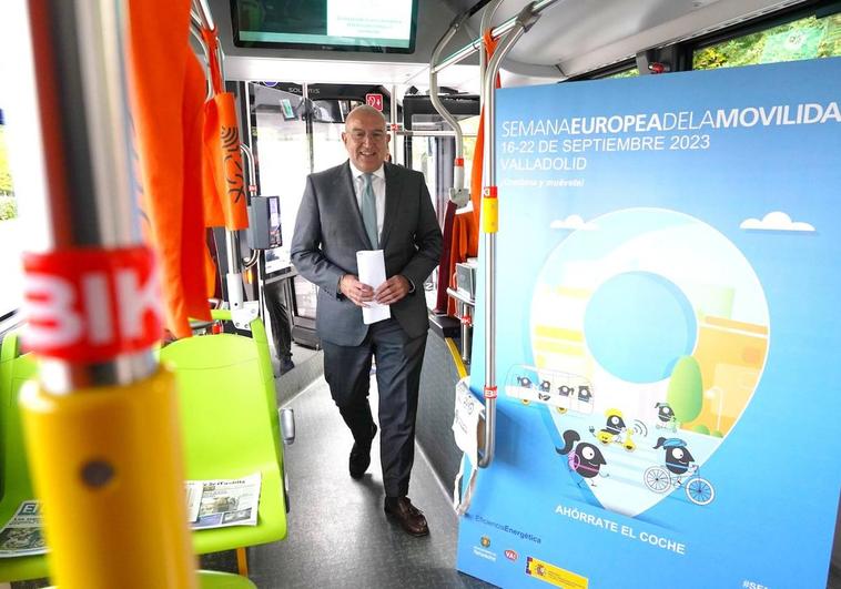 Jesús Julio Carnero, en un acto de la semana de la movilidad.