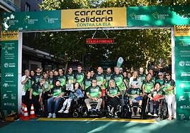 Foto de familia antes de la carrera.