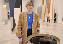 Cristina Mejías, autora de la exposición, en el Museo del Patio Herreriano