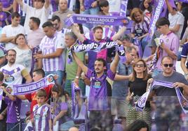 Aficionados en el estadio José Zorrilla