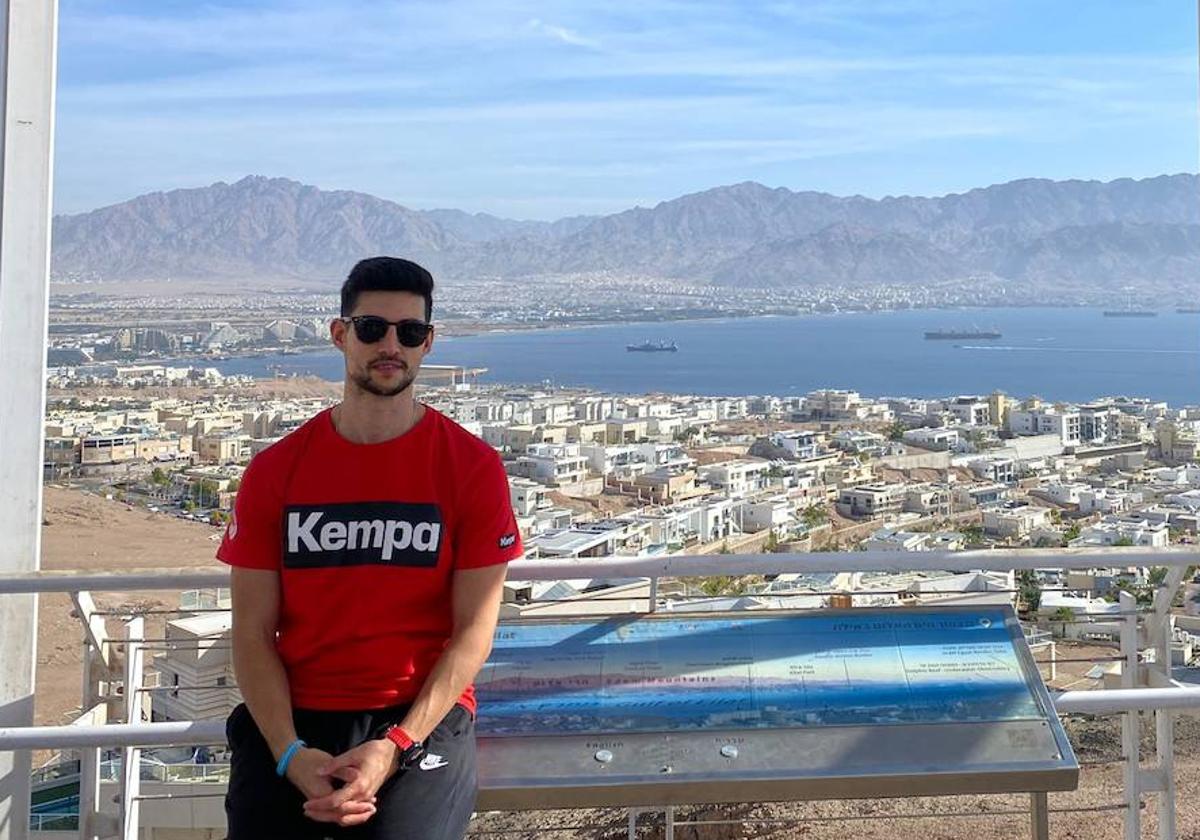 Félix de Fuentes en Eilat, al sur de Israel