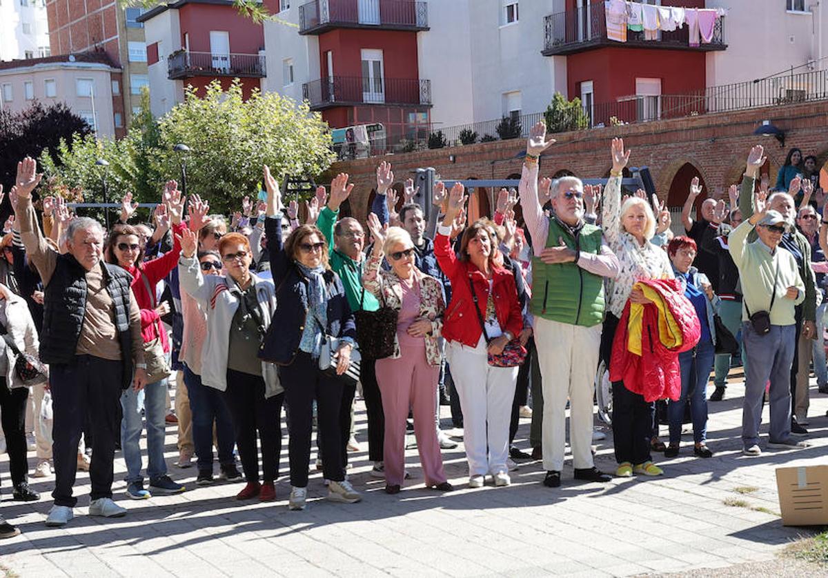 Concentración de vecinos del Carmen el 23 de septiembre para pedir más seguridad en el barrio.