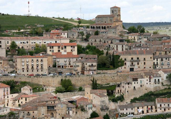 Paisaje panorámico de la villa de Sepúlveda.