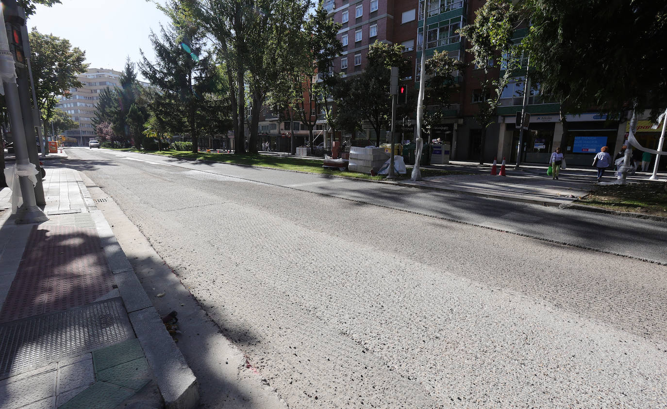 El centro de Palencia, tomado por las obras