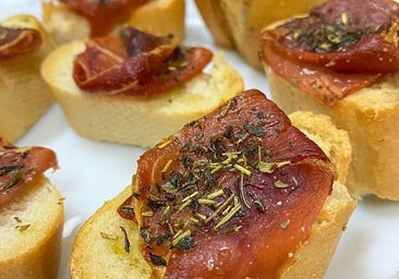 Crujientes de jamón serrano en freidora de aire