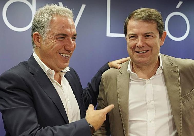 Bendodo y Mañueco, esta semana en Valladolid en la junta directiva regional del PP.