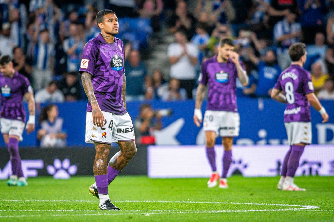 La derrota del Real Valladolid ante el Espanyol, en imágenes