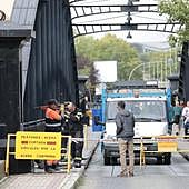 Cortado por reparación el Puente Colgante