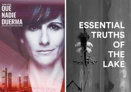 Carteles de las películas 'Que nadie duerma' y 'Essential truths of the lake'.