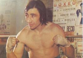 El boxeador mirandés Fernando Sánchez.