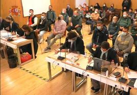 Los acusados y sus defensas durante el juicio del caso de la Circular, en noviembre de 2021.