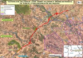 Aprobado el expediente de información pública de la A-60 entre Villanubla y Medina de Rioseco