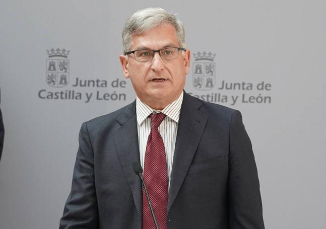 Eduardo Cabanillas, en su toma de posesión en la Consejería de Presidencia.