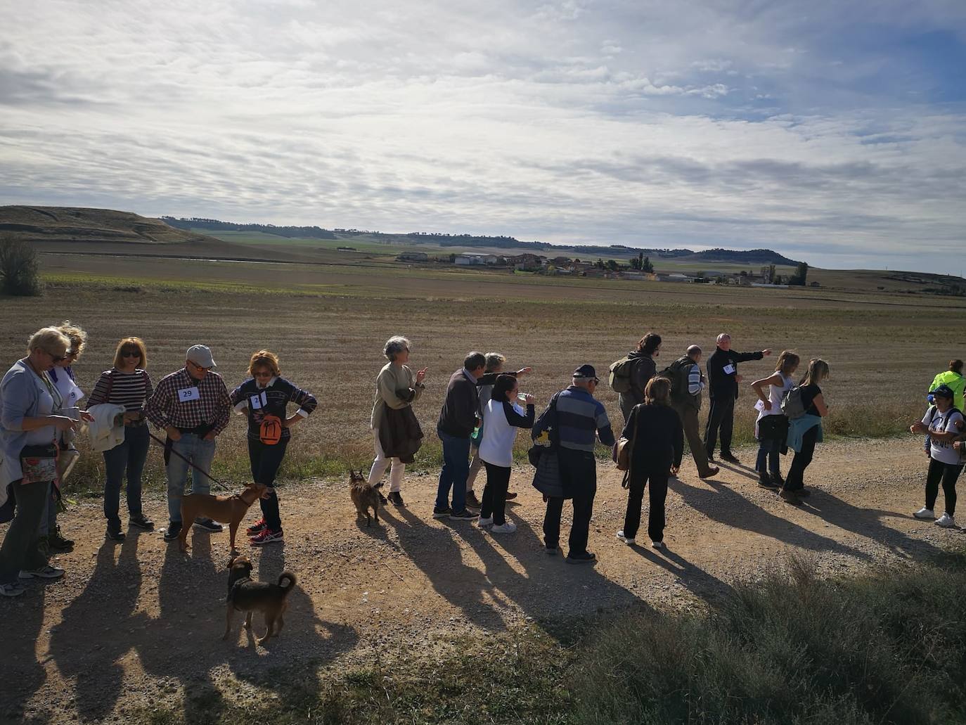 Participantes en la Ruta Comunera de Villasexmir