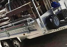 Remolque robado en Santillana de Campos.