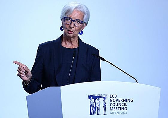 La presidenta del BCE, Christine Lagarde.