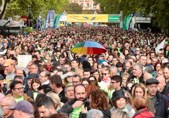 Participantes en la convocatoria de este 29 de octubre en Valladolid.