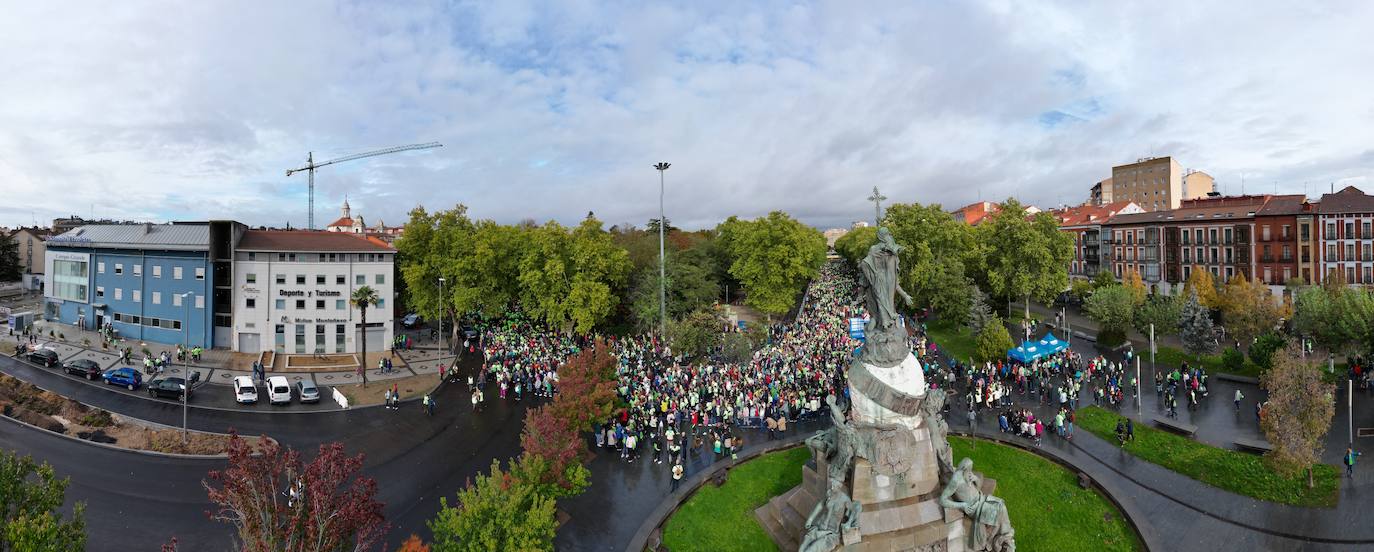 La Marcha contra el Cáncer, vista desde el cielo