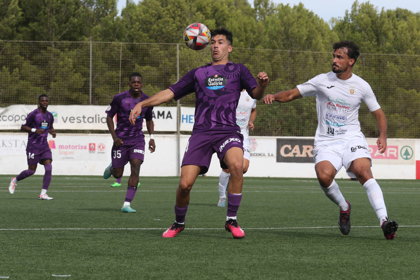 El partido entre el Real Valladolid y la Peña Deportiva, en imágenes