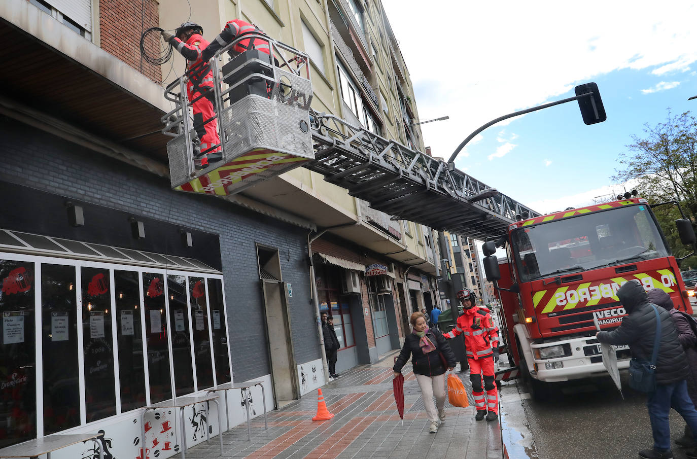 Los efectos del Ciarán en Palencia