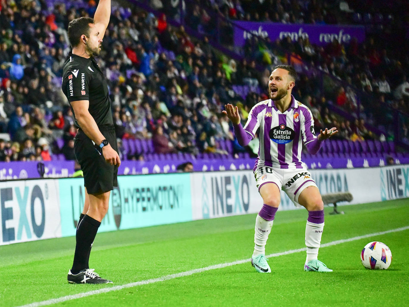 El partido entre el Real Valladolid y el Tenerife, en imágenes