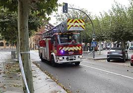 Los efectos de las intensas rachas de viento en Palencia