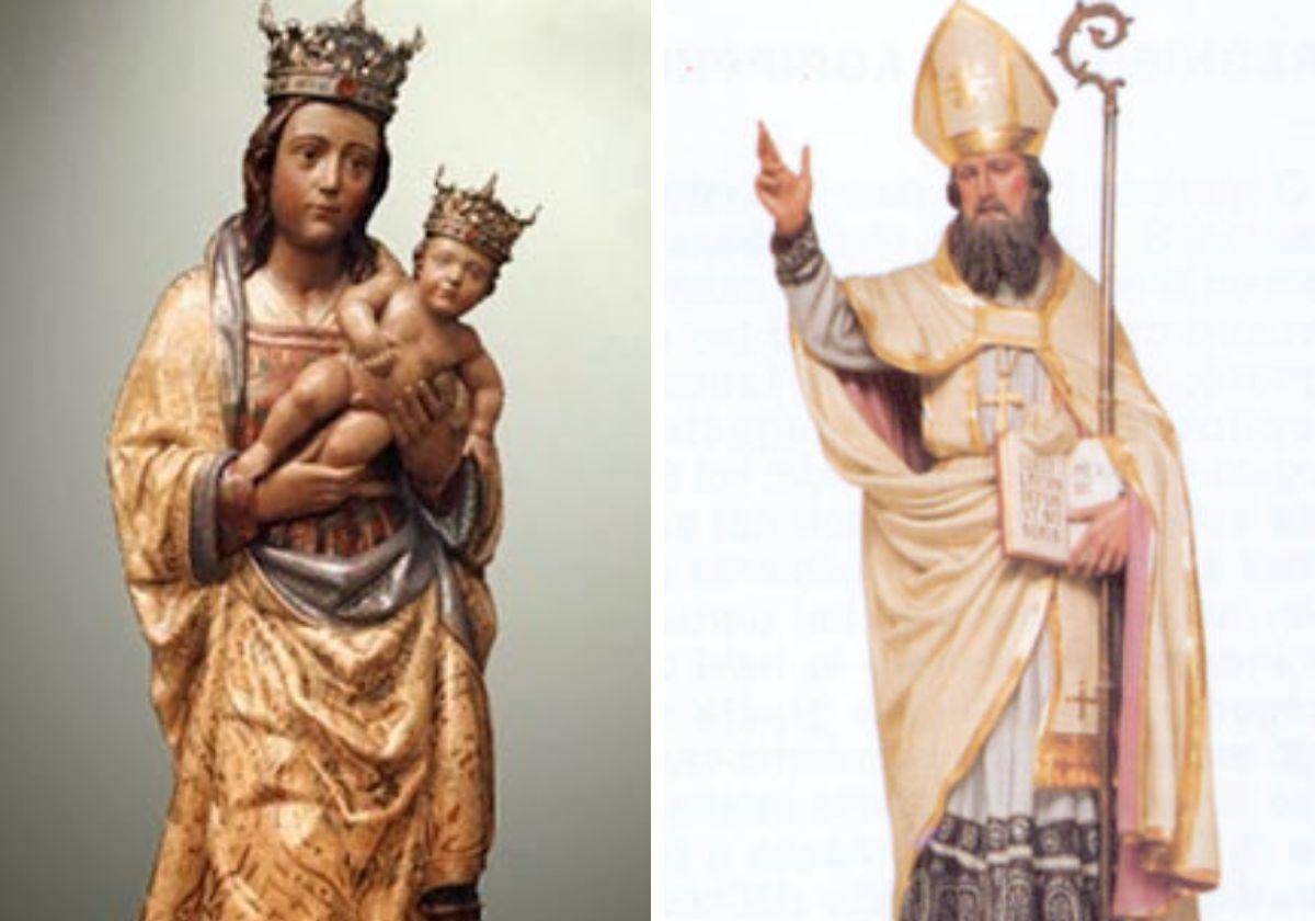 Nuestra Señora de la Almudena y San Agripino de Nápoles.
