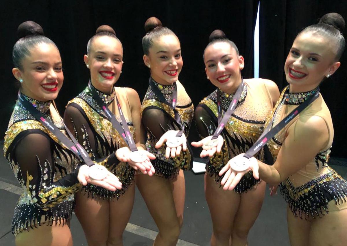 Imagen secundaria 1 - La Victoria regresa con tres platas del Torneo Nacional Esukalgym