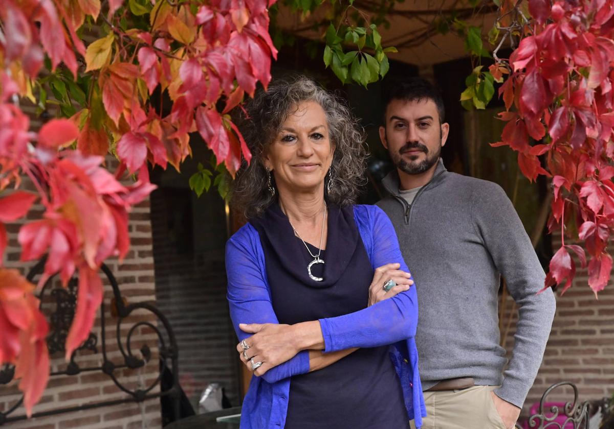 Almudena Aguado, con su hijo Jaime.