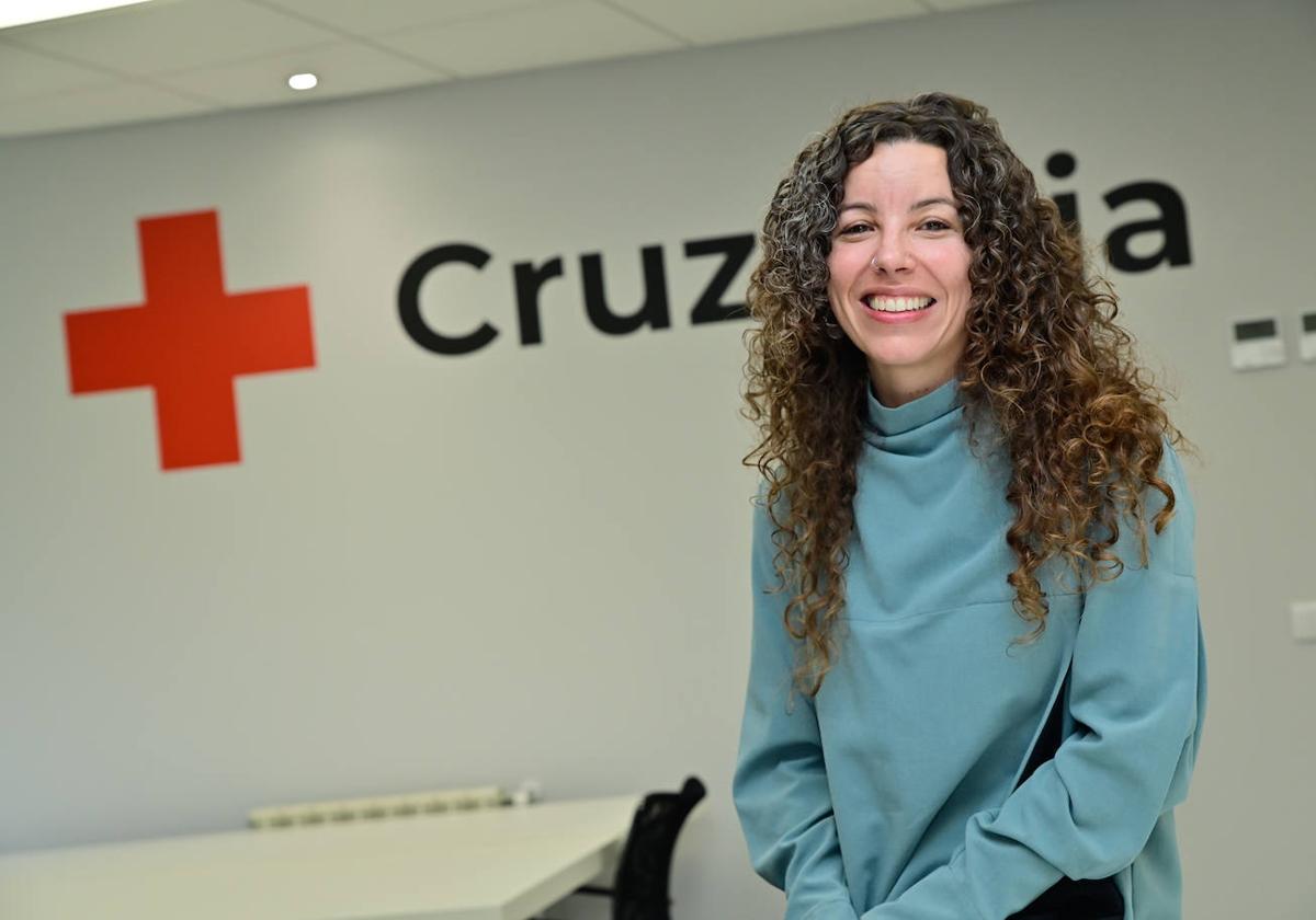 Noelia Aguado Sánchez, en Cruz Roja Valladolid.