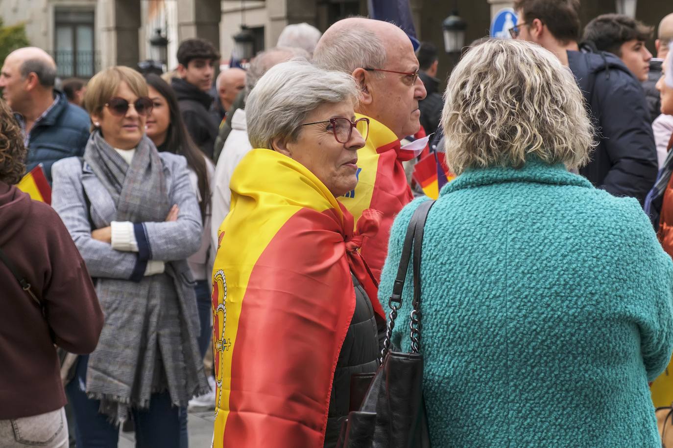 Concentración en Segovia contra la amnistía.