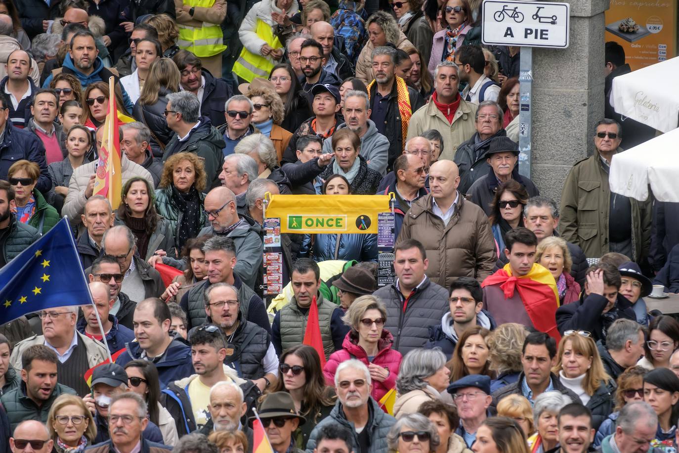 La concentración en Segovia contra la amnistía, en imágenes (2 de 2)