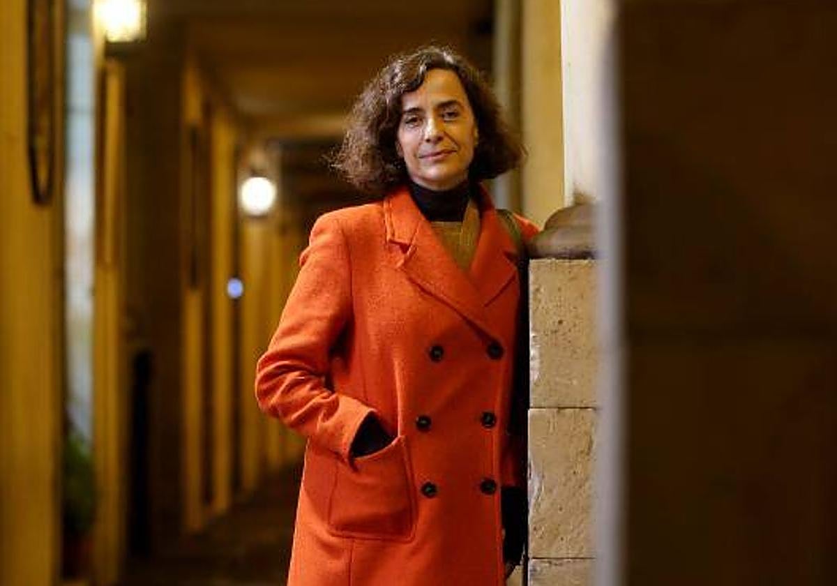 Nuria Barrios, en una visita a Oviedo.